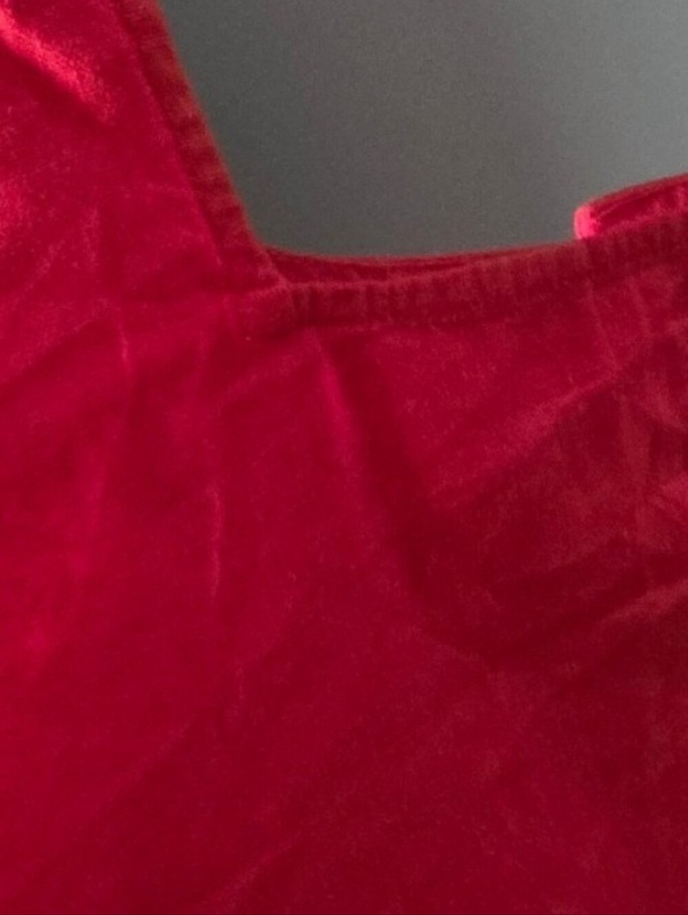 Red Tank Top With Button Down Back Detail - Picture 5 of 7